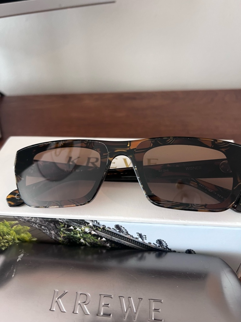 Krewe Wiser Nylon Honey Sunglasses